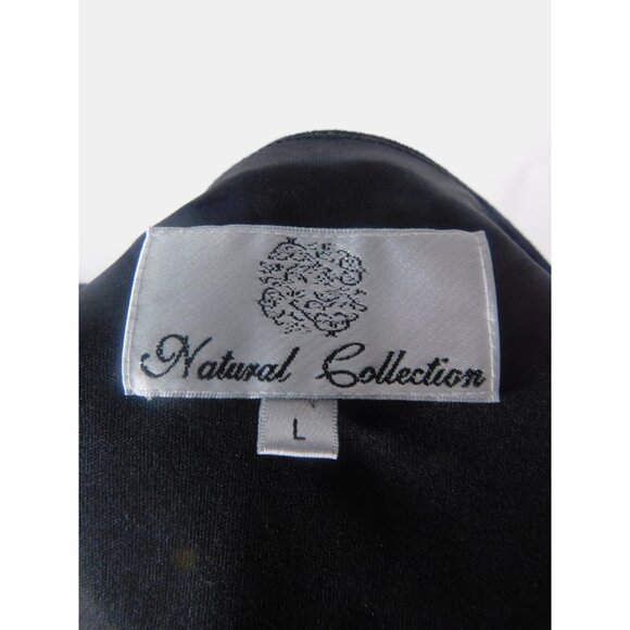 Natural Collection Black Sleeveless Scoop Neck Blouse Gothic Witch L - Picture 7 of 10